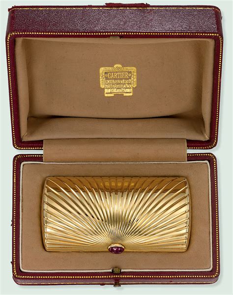 cartier gold cigarette case sale